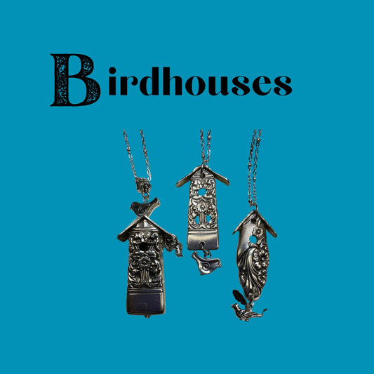 Birdhouse from Vintage Silverware